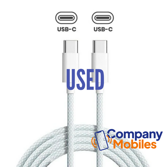 Genuine Apple Braided C-Type to C-Type - Used - Cleaned - 3 Foot (1M)