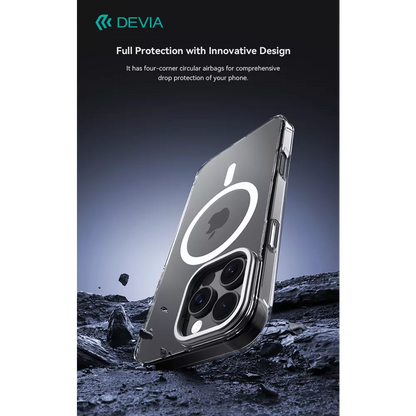 Devia - Snow MagSafe & Viewing Stand Case for iPhone 16 Pro Max - Clear