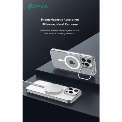 Devia - Snow MagSafe & Viewing Stand Case for iPhone 16 Pro Max - Clear