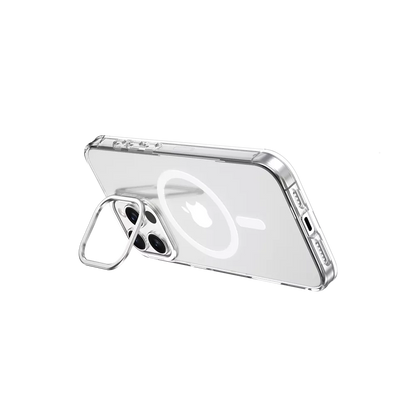 Devia - Snow MagSafe & Viewing Stand Case for iPhone 16 Pro Max - Clear