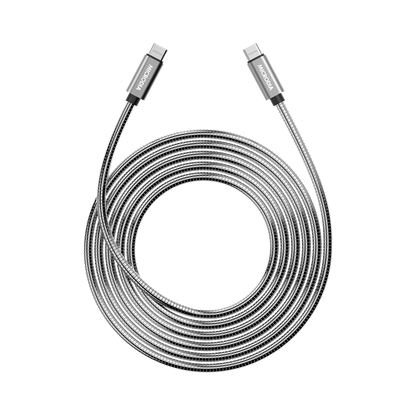 Microdia - ExeCable Steel - 1.3m - 60W USB-C to USB-C Cable