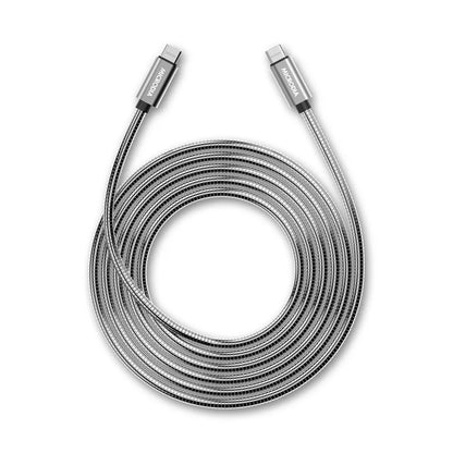 Microdia - ExeCable Steel - 1.3m - 60W USB-C to USB-C Cable