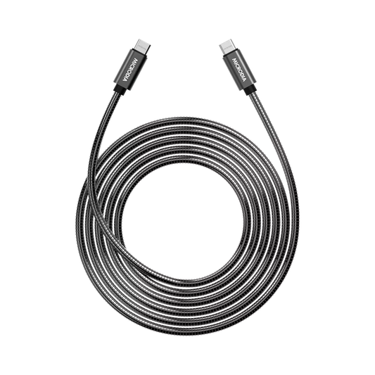 Microdia - ExeCable Steel - 1.3m - 60W USB-C to USB-C Cable
