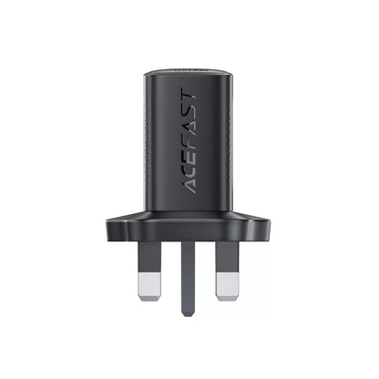 Acefast - 25W GaN USB-C Power Delivery 3-Pin UK Charging Plug - Black