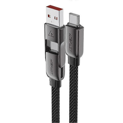 ACEFAST 1.2m USB-A / USB-C to USB-C 60W Charging Cable Data Sync Braided Cord