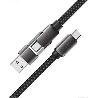 ACEFAST 1.2m USB-A / USB-C to USB-C 60W Charging Cable Data Sync Braided Cord