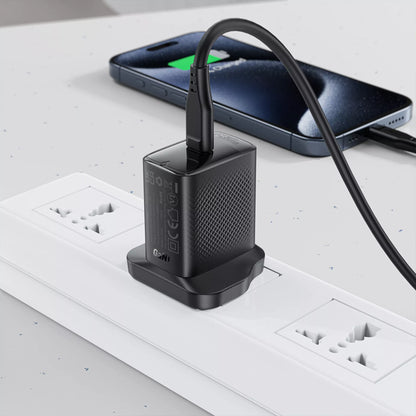 Acefast - 20W GaN USB-C Power Delivery 3-Pin UK Charging Plug - Black