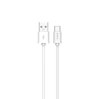 Devia Charging Cable - 2m (2.1A) USB-A to USB-C Cable - White (NOT USB-C Apple Devices)