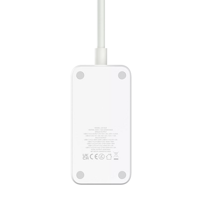 MOMAX - OnePlug - 65W GaN Extension Plug Socket Power Strip - 2x USB-C & 2x USB - White