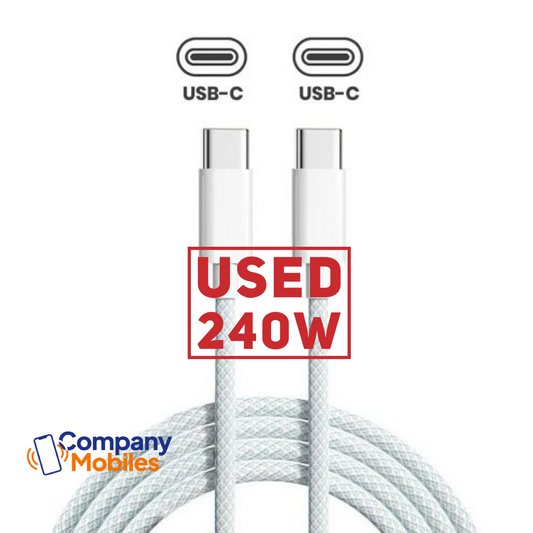 Genuine Apple C-Type to C-Type Cable Braided - 240W - 2M - USED - Boxed