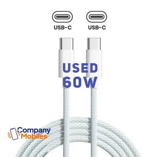 Genuine Apple Braided C-Type to C-Type Cable 60W - Used - Cleaned - 3 Foot (1M)